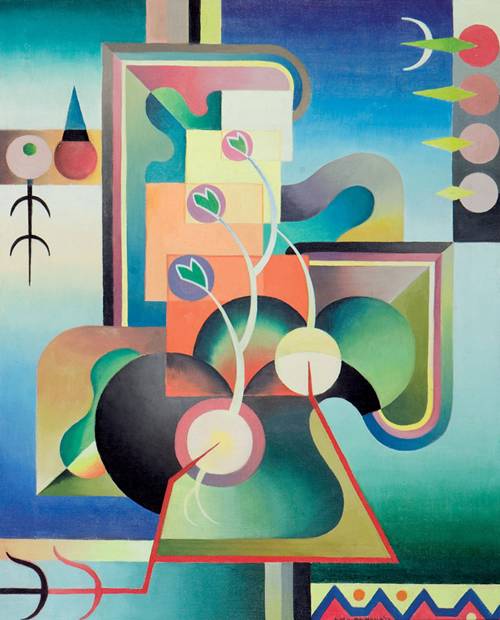 Modality Series, Spring Awakening 854A (1937) – Jock Macdonald Tablo