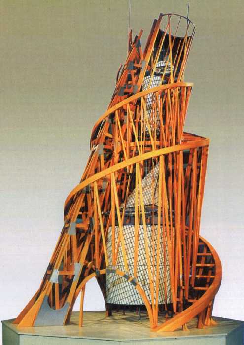Model of the monument III International (1919) – Vladimir Tatlin Tablo