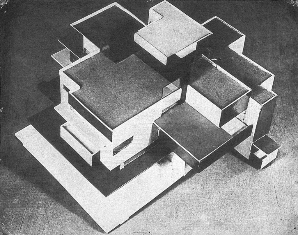 Model private house (1923) - Theo van Doesburg Tablo