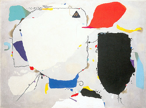 Monturi with Red and Blue (1953) – Willi Baumeister Tablo