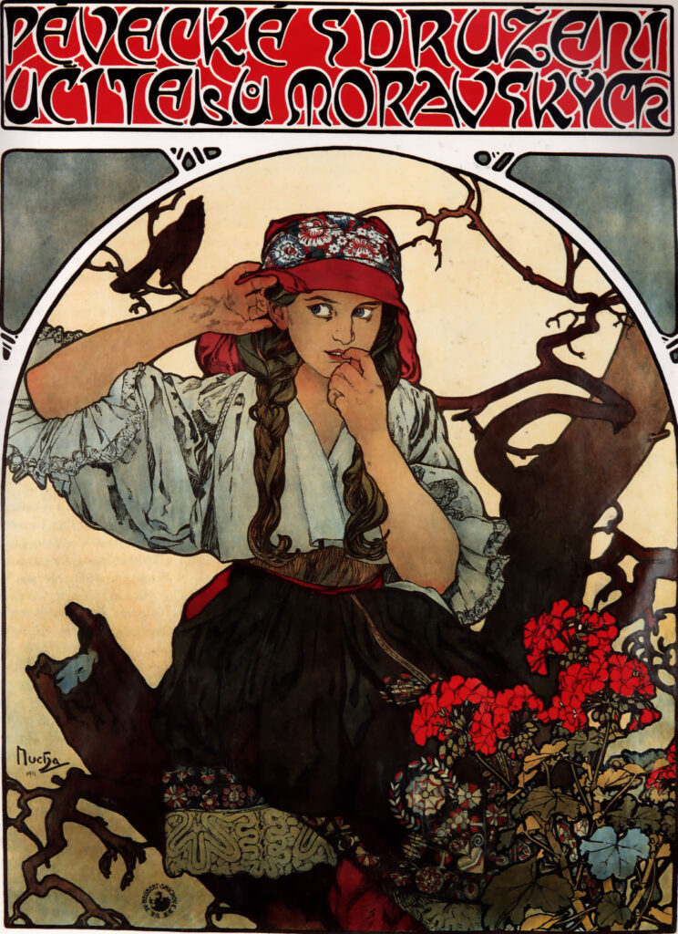 Moravian Teachers0 Choir (1911) - Alphonse Mucha Tablo