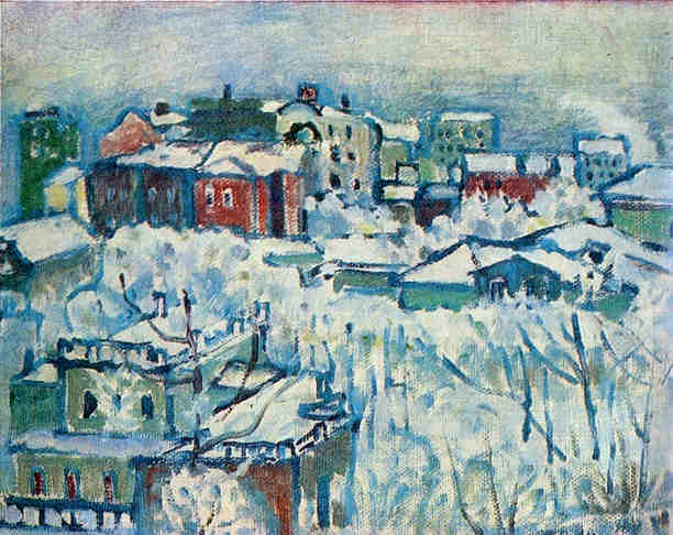 Moscow. Smolensky boulevard. Study (1916) – Wassily Kandinsky Tablo