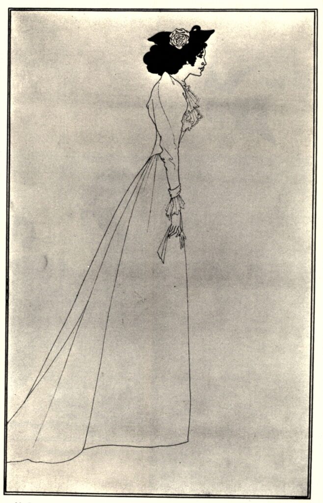 Mrs Patrick Campbell (1894) - Aubrey Beardsley Tablo