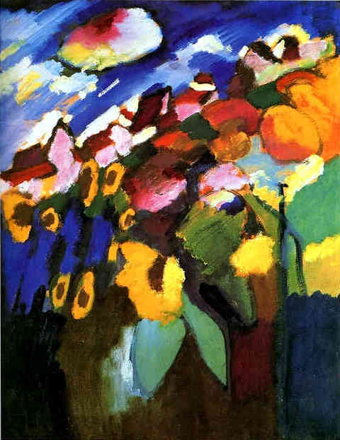 Murnau Garden (1909) – Wassily Kandinsky Tablo
