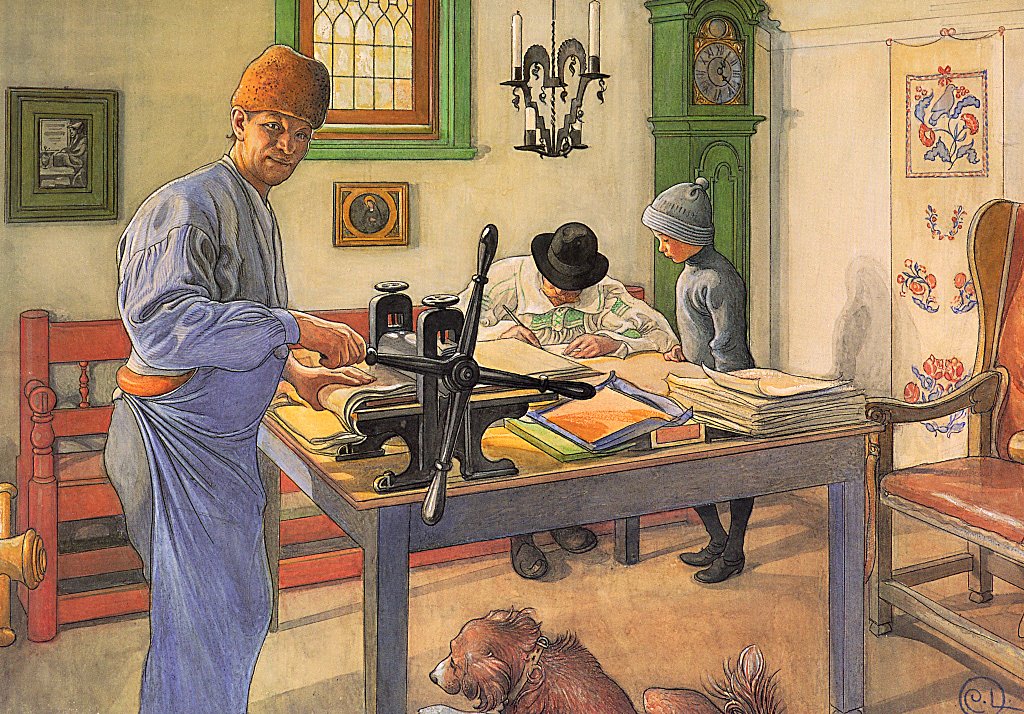 My Acid Workshop (Where I do my Etching) (1910) – Carl Larsson Tablo