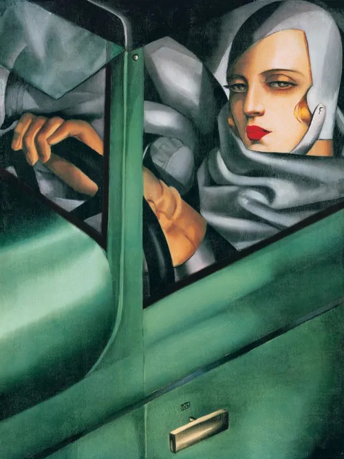 My Portrait (Self Portrait in the Green Bugatti) (1929) – Tamara de Lempicka Tablo