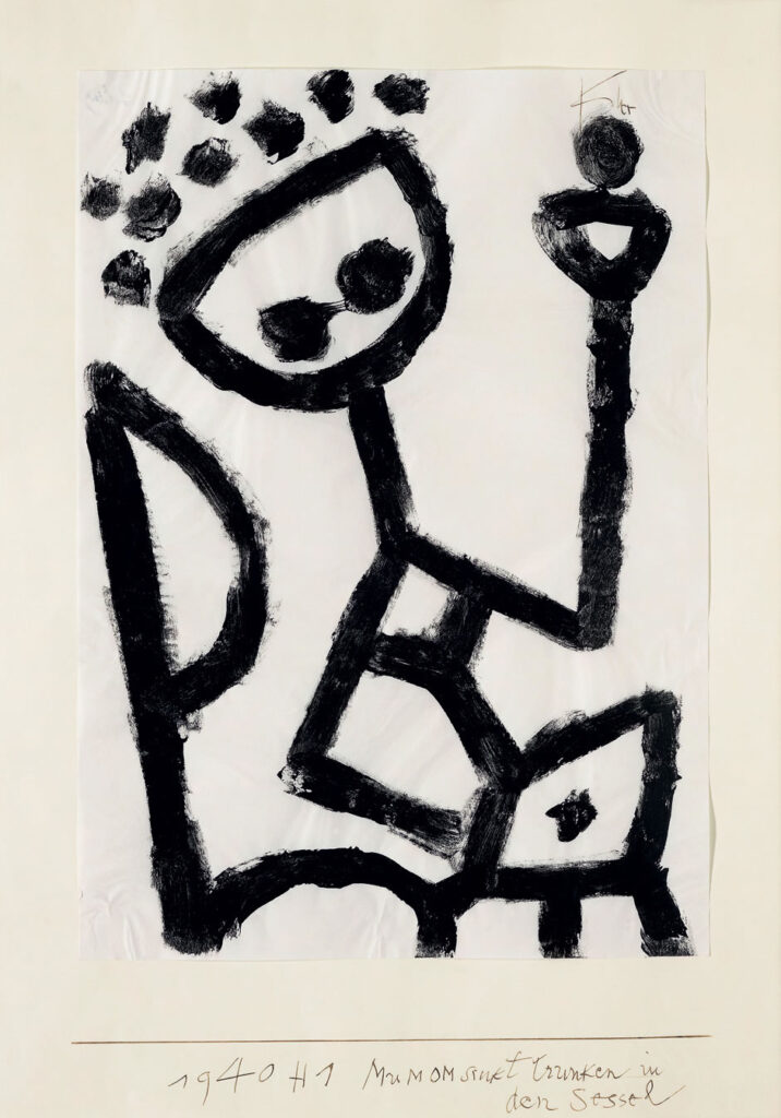 My mom drunk falls into the chair (1940) - Paul Klee Tablo