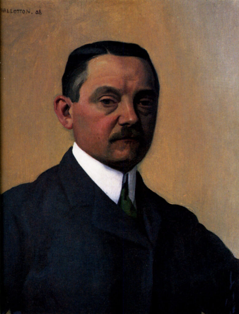 My portrait (1908) - Félix Vallotton Tablo
