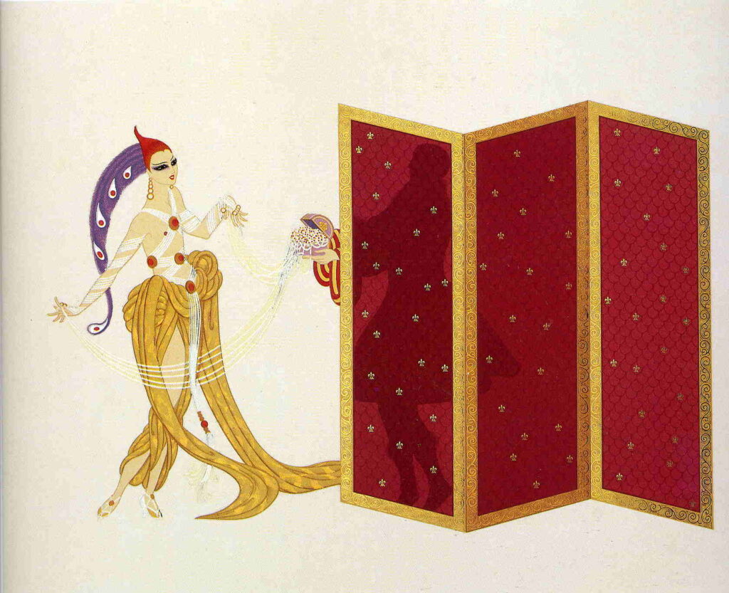 Mystery of the Courtesan - Erté Tablo