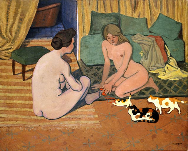 Naked Women with Cats (1897) – Félix Vallotton Tablo