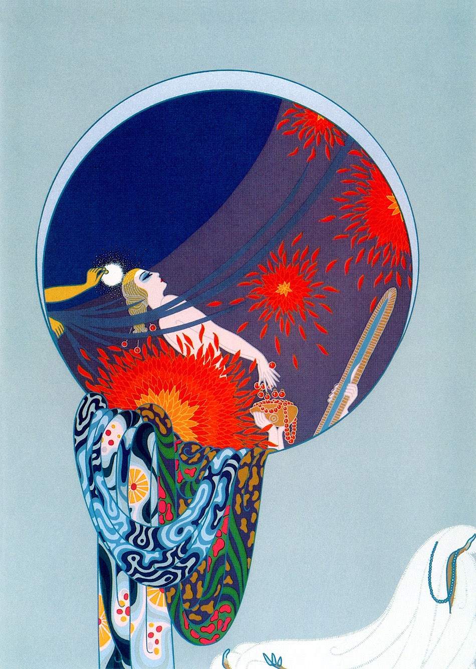 Nature's Vanity - Erté Tablo kanvas tablo