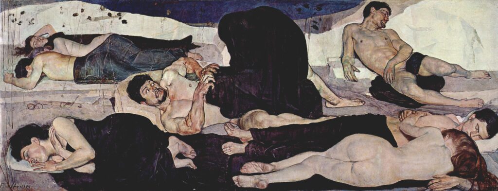 Night (1890) - Ferdinand Hodler Tablo