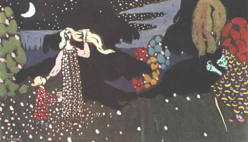 Night (1907) - Wassily Kandinsky Tablo