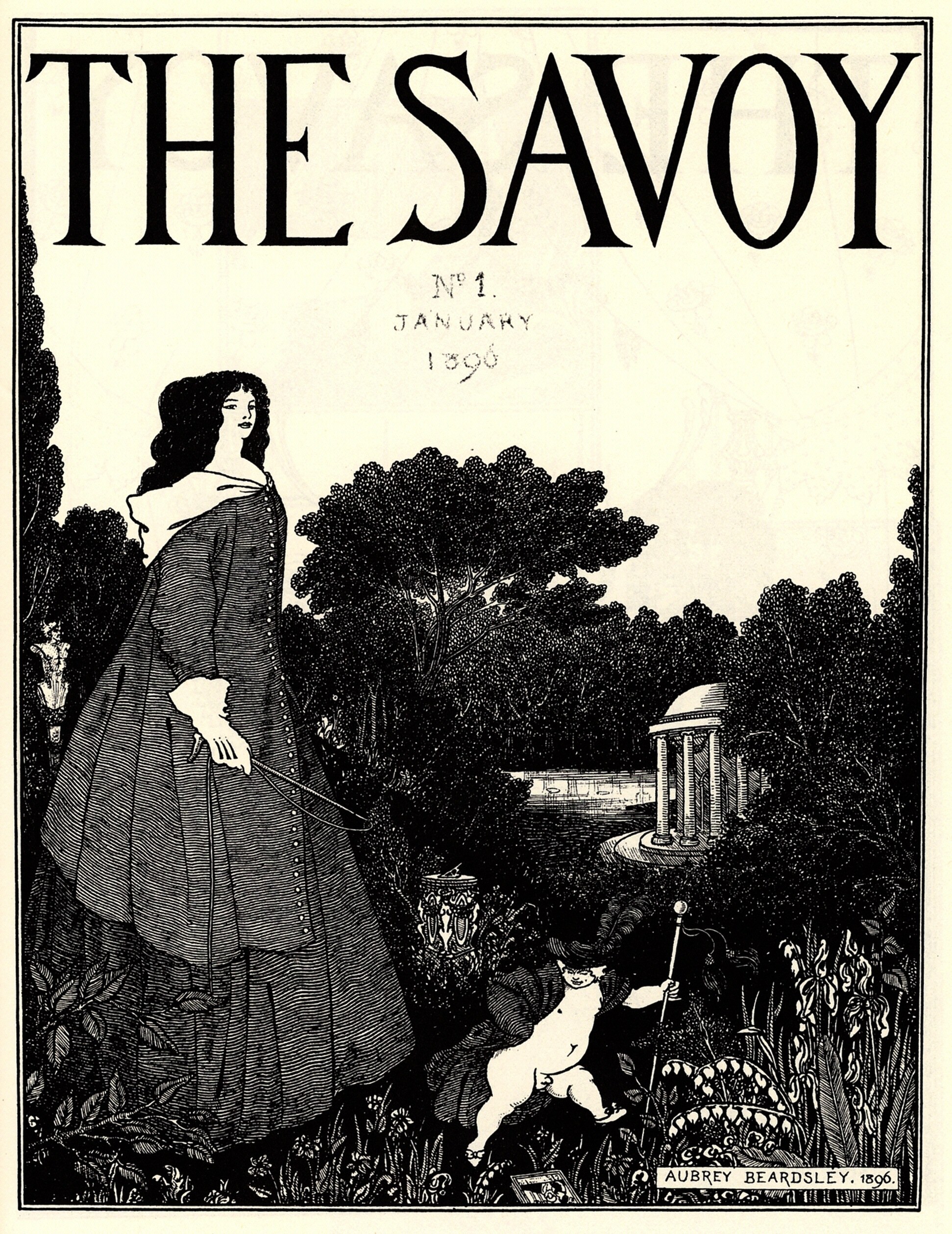No. 1 (1896) - Aubrey Beardsley Tablo kanvas tablo