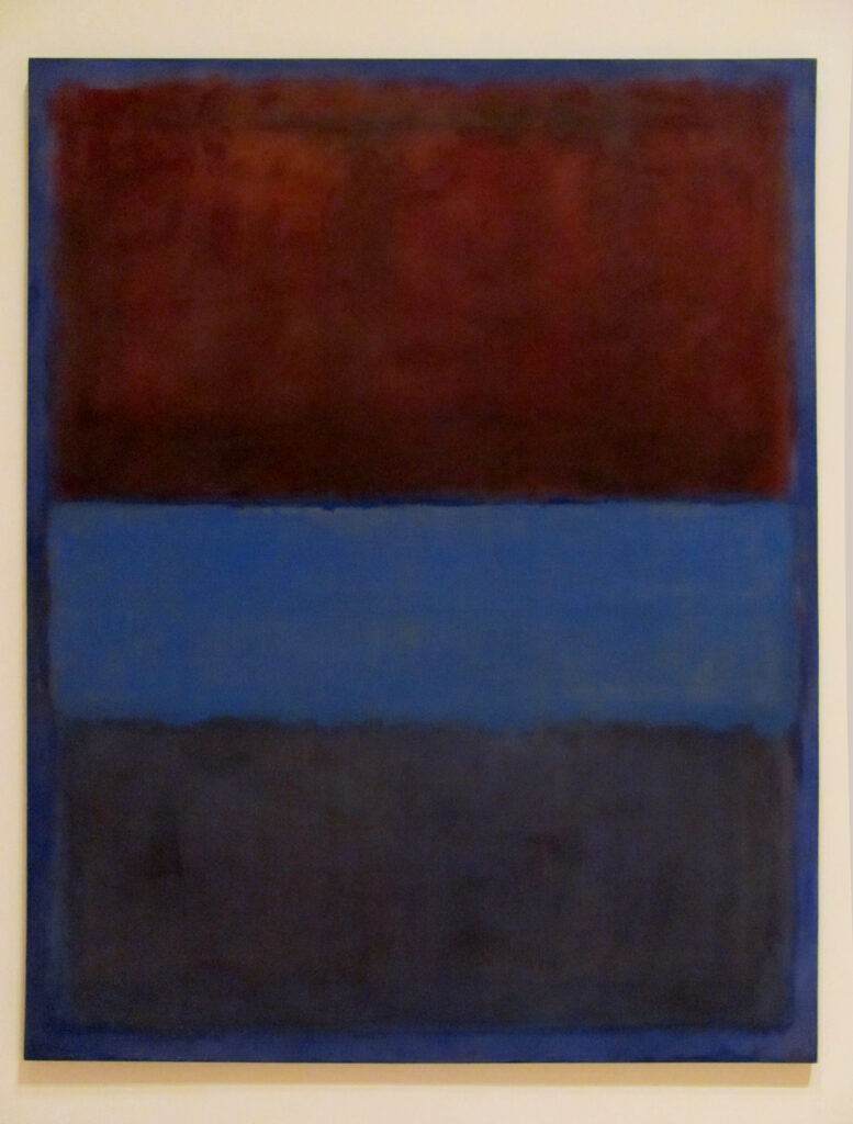 No.61 (Rust and Blue) (1953) - Mark Rothko Tablo