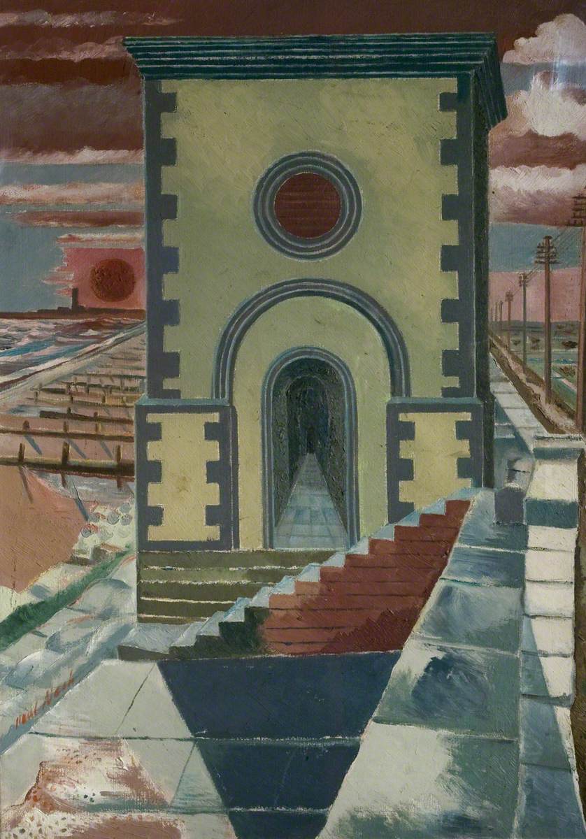 Nostalgic Landscape (1923) - Paul Nash Tablo kanvas tablo