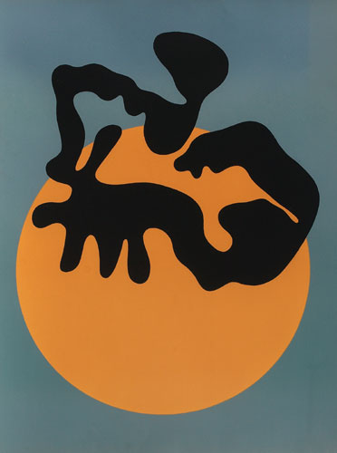 Not far from the sun, the moon and the stars – Jean Arp Tablo