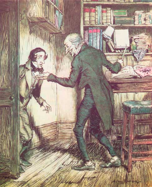 Now, I’ll tell you what, my friend, said Scrooge. I am not going to stand this sort of thing any lon – Arthur Rackham Tablo