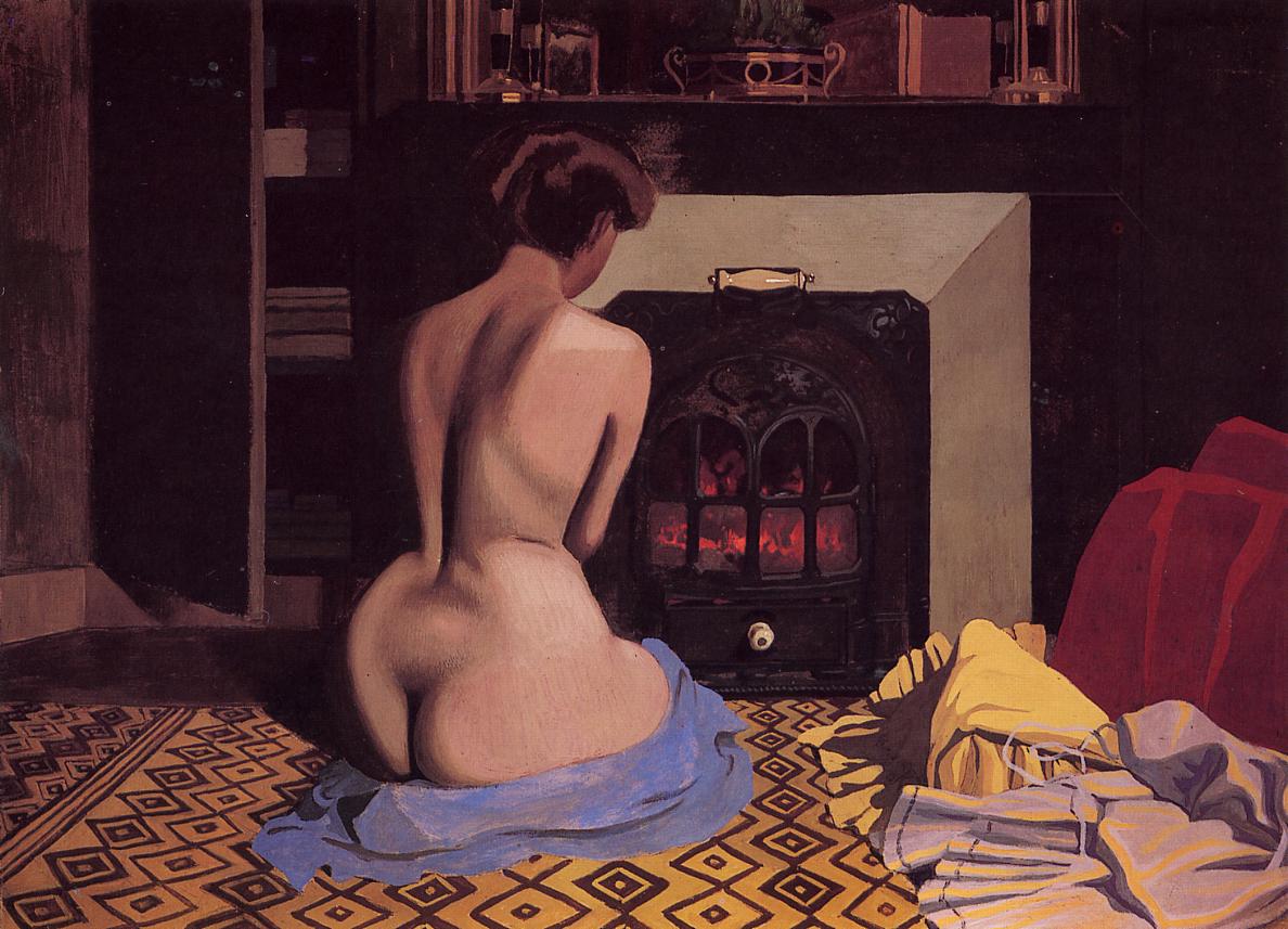 Nude at the Stove (1900) - Félix Vallotton Tablo kanvas tablo