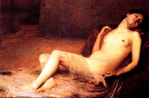 Nude lying (1896) – Eliseu Visconti Tablo