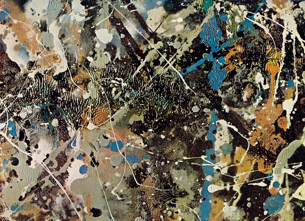Number 1 (Lavender Mist) (detail) (1950) - Jackson Pollock Tablo