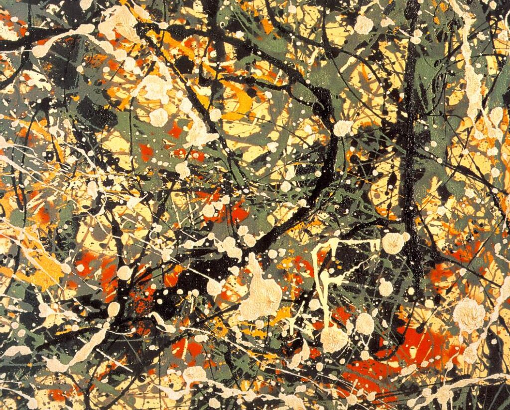 Number 8, (detail) (1949) - Jackson Pollock Tablo