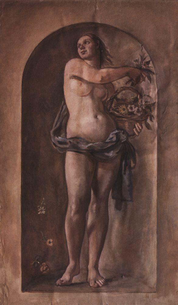 Nymph Flora (1935) – Zinaida Serebriakova Tablo