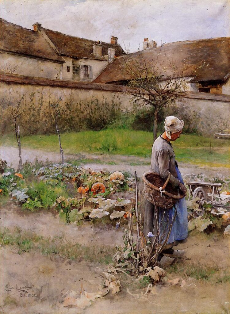 October (The Pumpkins) - Carl Larsson Tablo