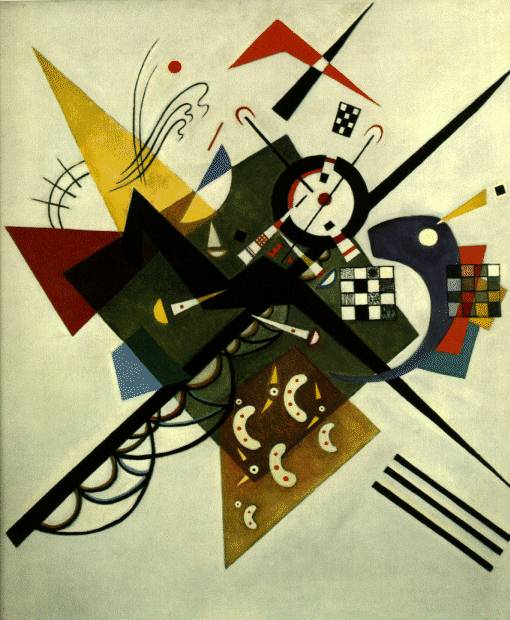 On White II (1923) – Wassily Kandinsky Tablo