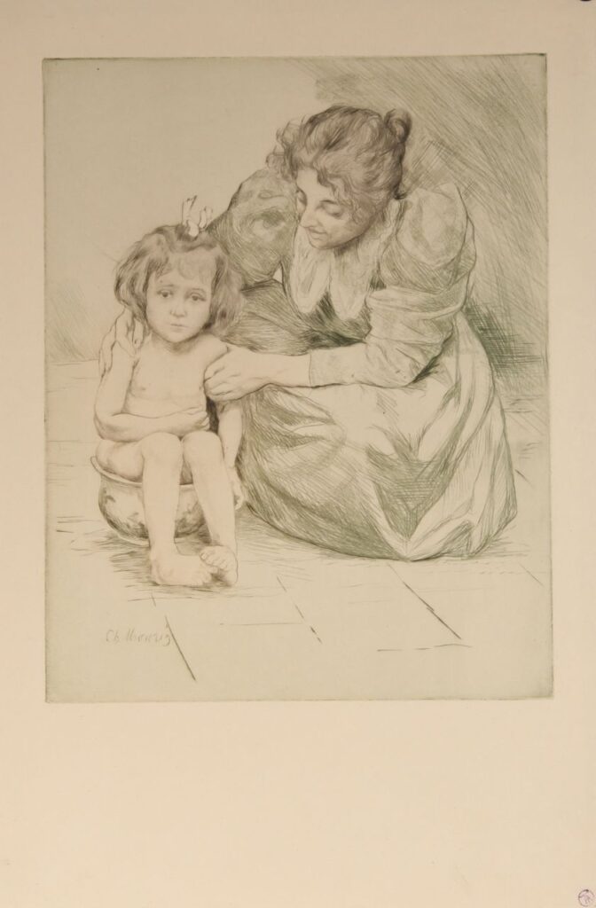 On the Potty - Charles Maurin Tablo