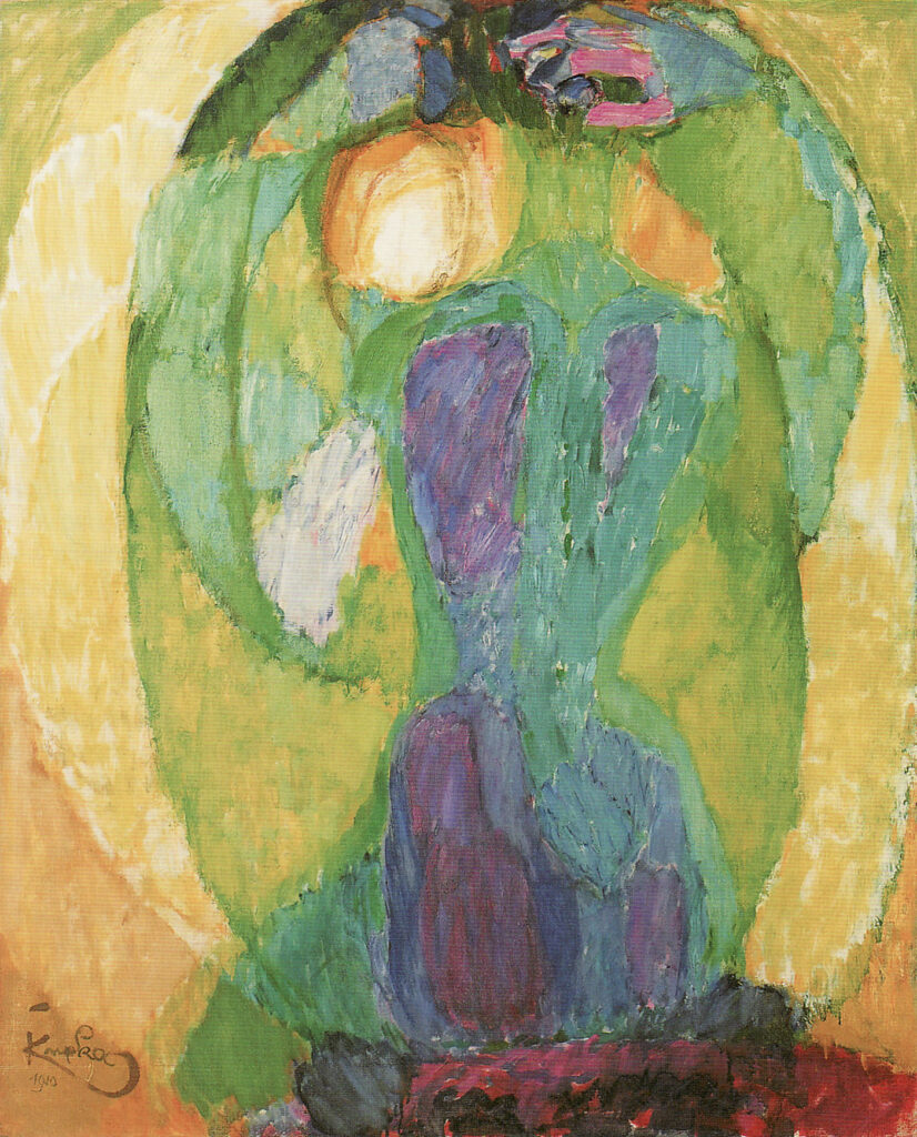 Oval mirror (1911) - Frantisek Kupka Tablo