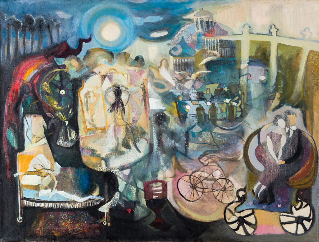 Père et mère au fiacre (1954) – Endre Rozsda Tablo