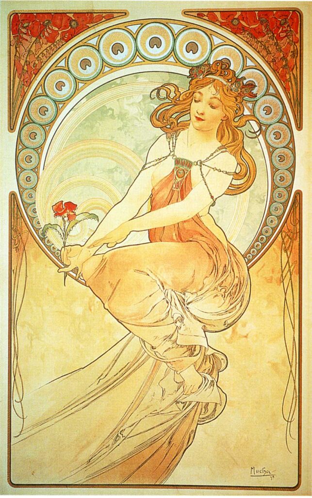 Painting (1898) - Alphonse Mucha Tablo