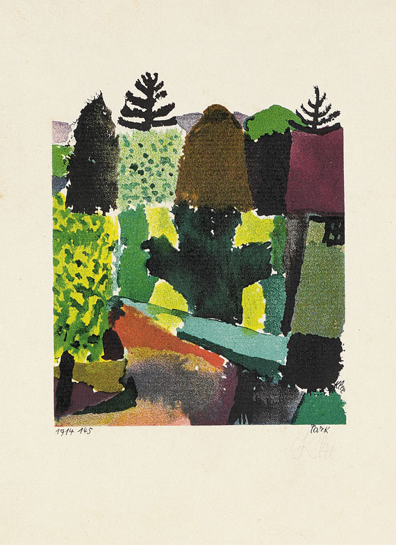 Park (1920) – Paul Klee Tablo