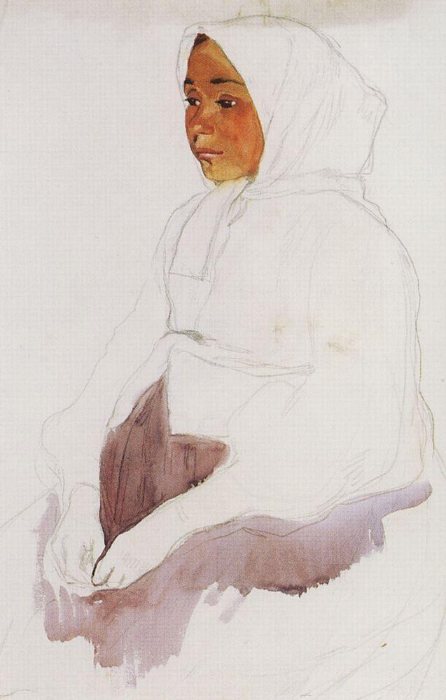 Peasant Girl (1900) – Zinaida Serebriakova Tablo