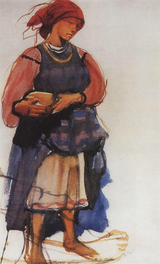Peasant woman (1916) – Zinaida Serebriakova Tablo