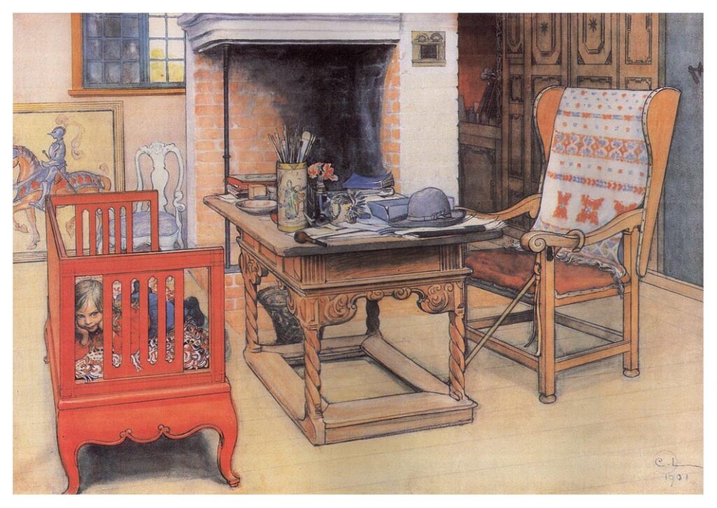 Peek a Boo (1901) - Carl Larsson Tablo