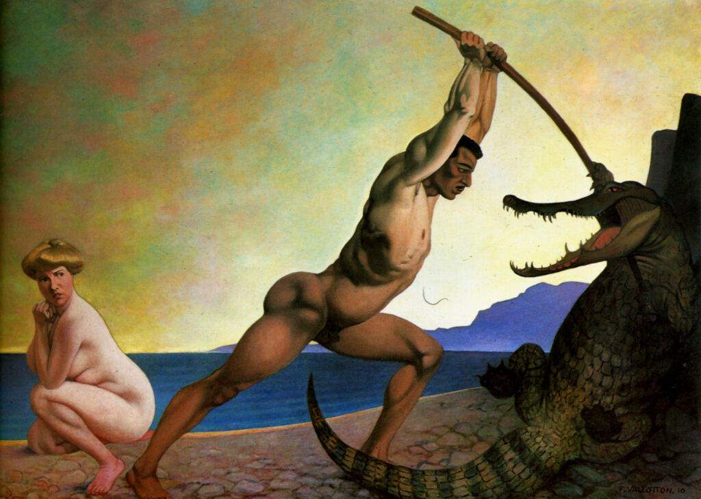Perseus Slaying the Dragon (1910) - Félix Vallotton Tablo