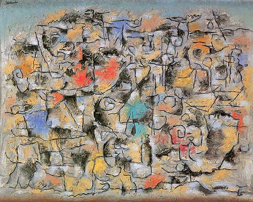 Peruvian Wall (1947) – Willi Baumeister Tablo