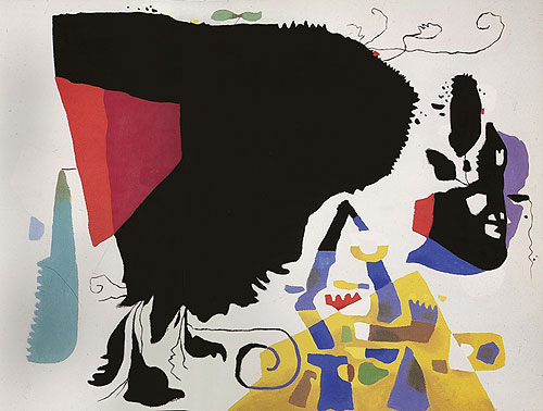 Phantom and Yellow Table (1952) – Willi Baumeister Tablo