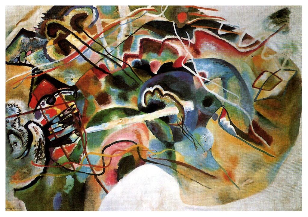 Picture With A White Border (1913) - Wassily Kandinsky Tablo