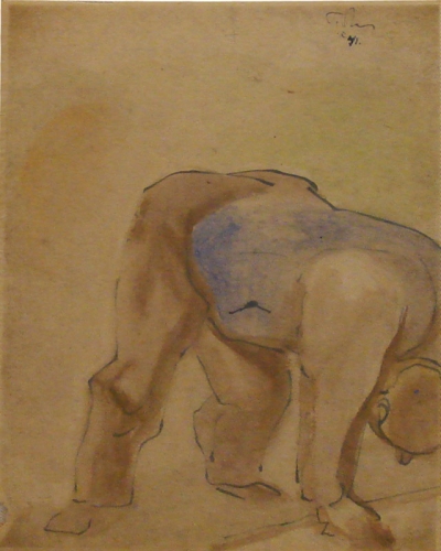 Pike Street Market Sketch (1941) – Mark Tobey Tablo