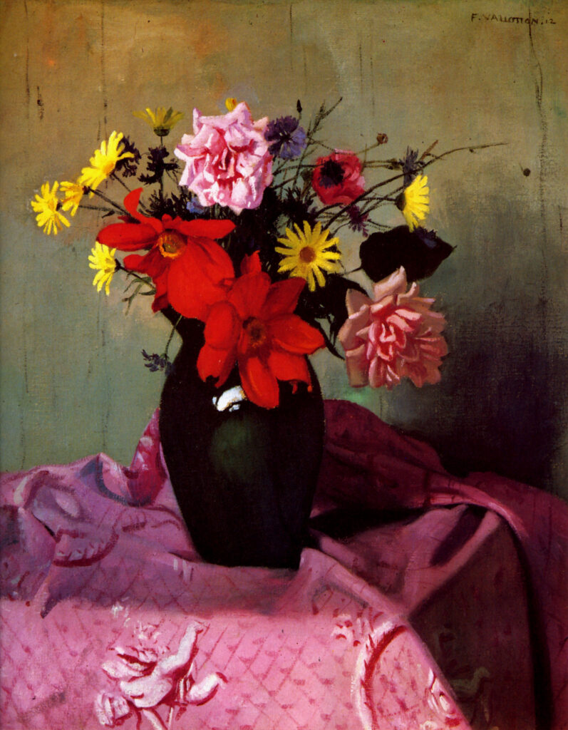 Pinks and daisies or Pinks and dahlias (1912) - Félix Vallotton Tablo