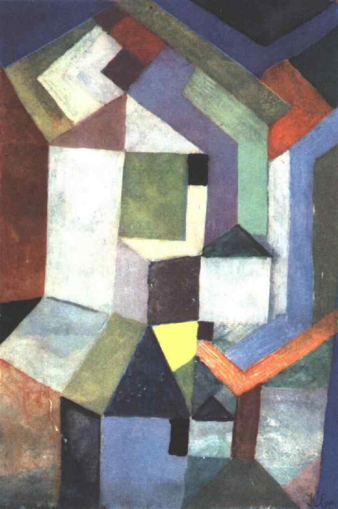 Pious northern landscape (1917) – Paul Klee Tablo