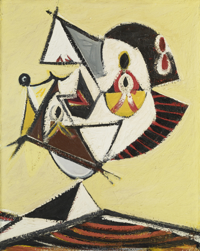 Portrait (Head) (1938) – Arshile Gorky Tablo