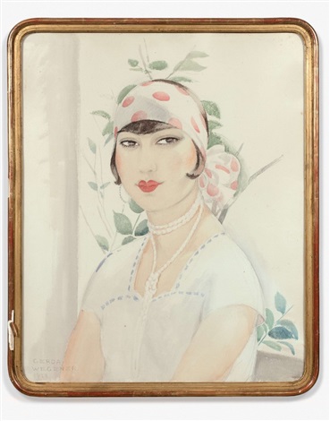 Portrait De Femme Au Bandeau (1928) – Gerda Wegener Tablo
