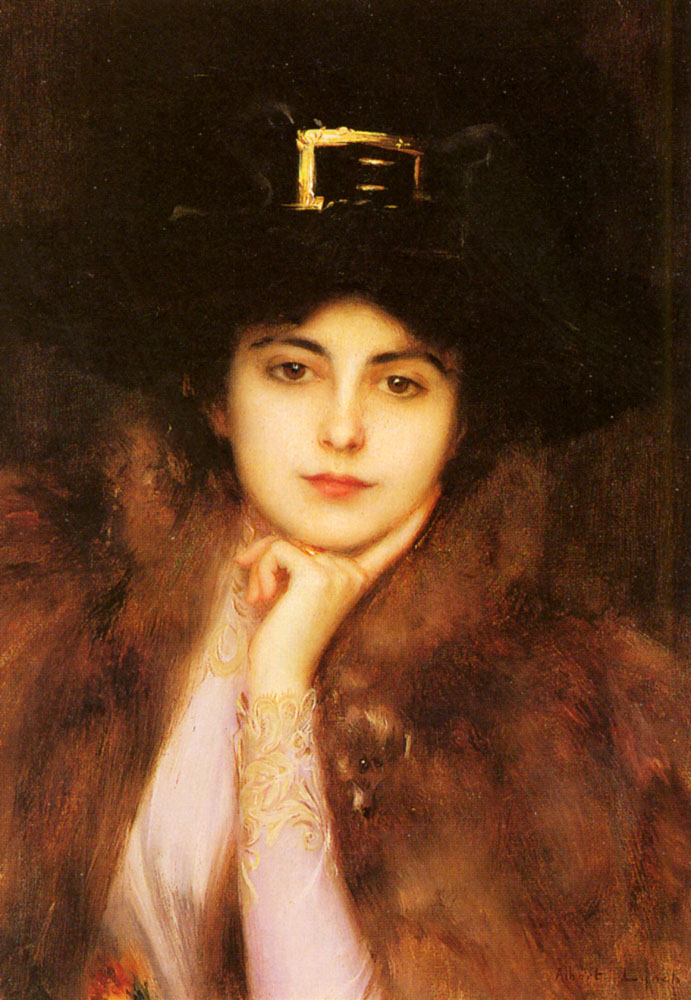 Portrait Of An Elegant Lady – Albert Lynch Tablo