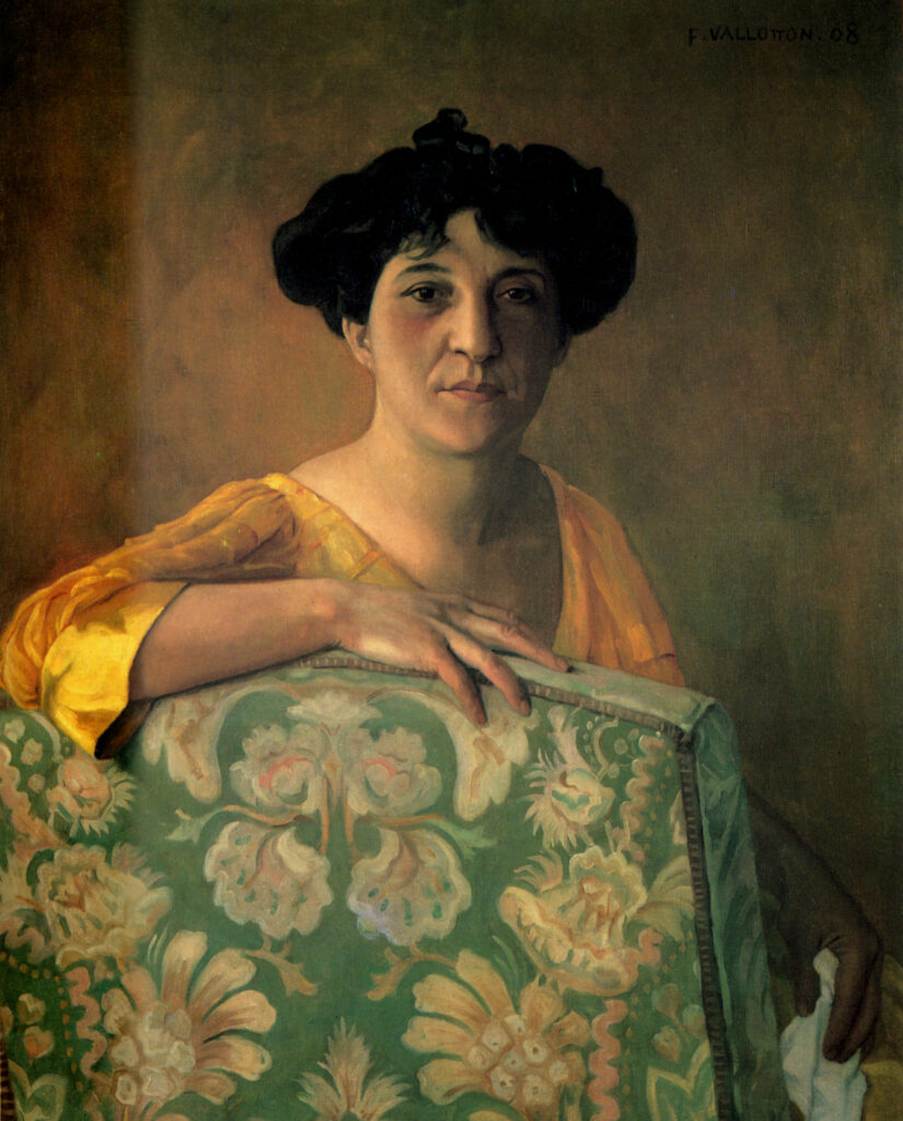 Portrait de Gabrielle Vallotton (1908) - Félix Vallotton Tablo