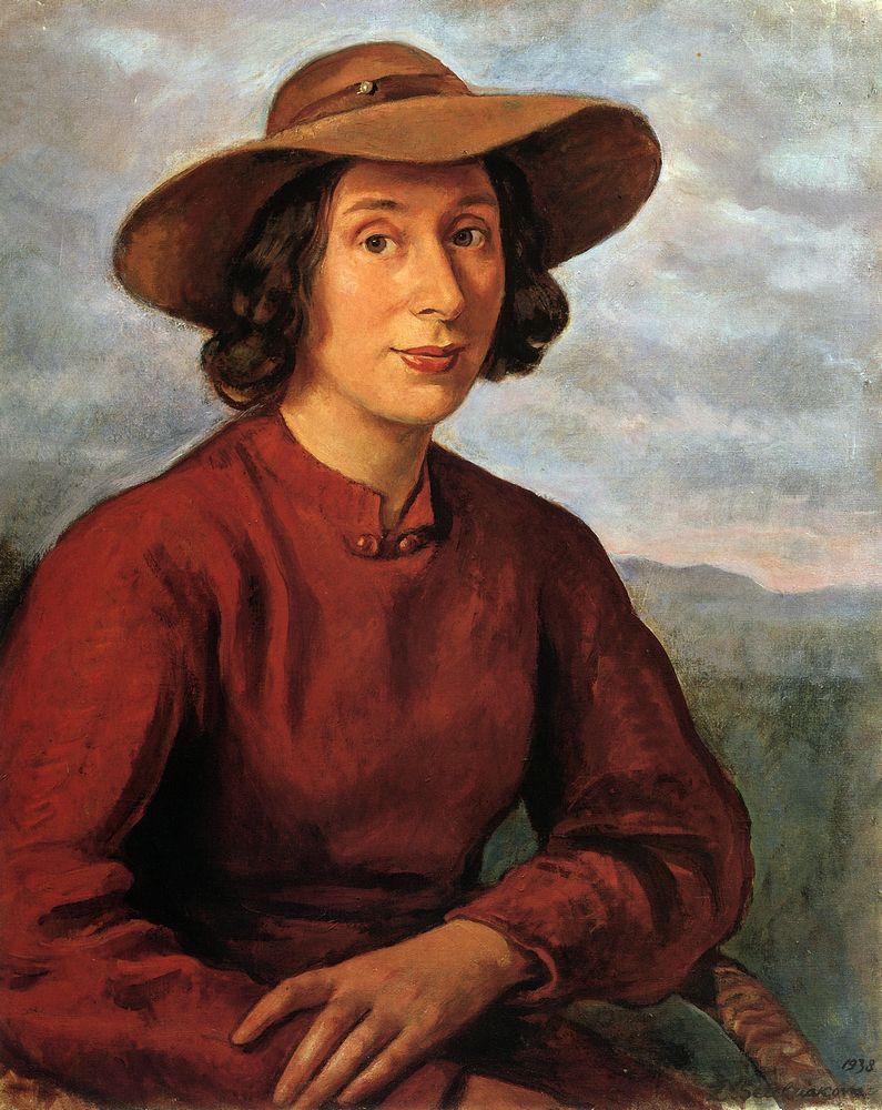 Portrait of A.A.Cherkesovoy Benoit (1938) – Zinaida Serebriakova Tablo