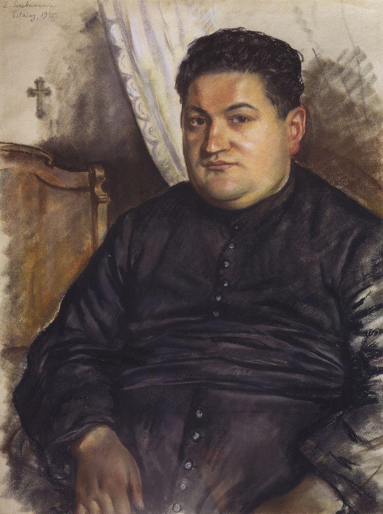 Portrait of Abbe Esten (1935) – Zinaida Serebriakova Tablo